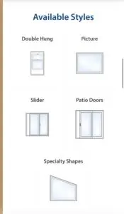 VINYL REPLACEMENT WINDOW GRID PATTERNS