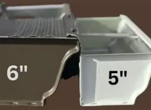 SEAMLESS 5 INCH AND 6 INCH GUTTERS