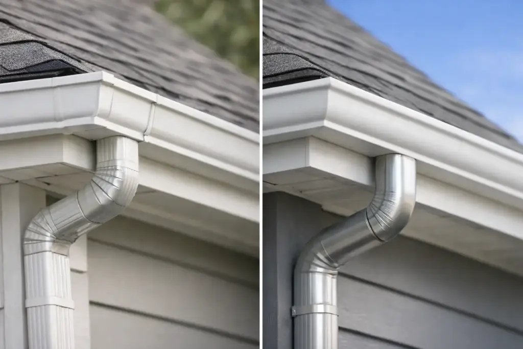 Sectional Gutters vs Seamless Gutters Compared