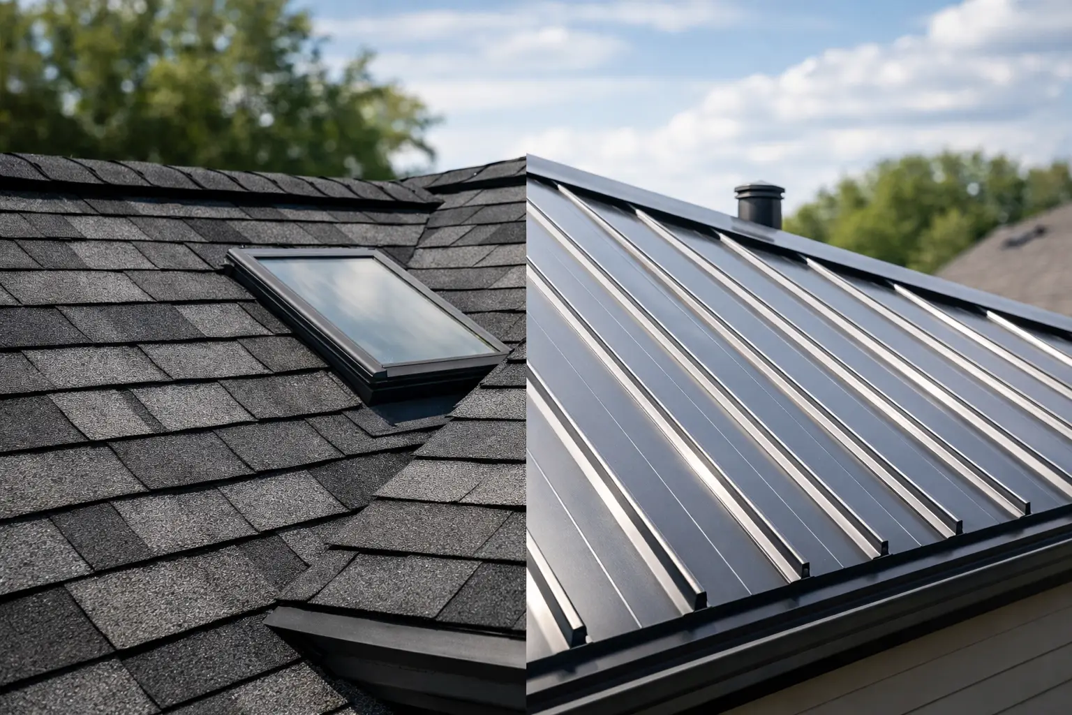 Asphalt Shingles vs Metal Roofing Compared